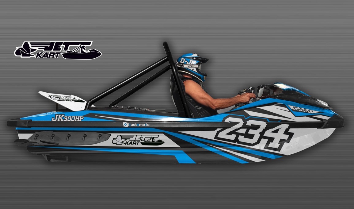 Jet Kart design bleu